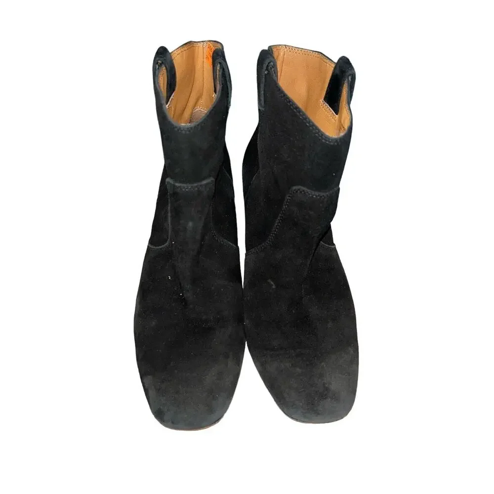 Bettye‎ Muller Womens Meade Black Suede Ankle Boots Size 8M